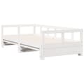 Miniatyrbilde 4 av 11: vidaXL Dagseng uten madrass hvit 90x200 cm heltre furu