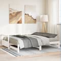 Miniatyrbilde 5 av 11: vidaXL Dagseng uten madrass hvit 90x200 cm heltre furu