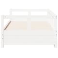 Miniatyrbilde 7 av 11: vidaXL Dagseng uten madrass hvit 90x200 cm heltre furu