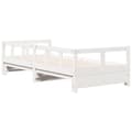 Miniatyrbilde 8 av 11: vidaXL Dagseng uten madrass hvit 90x200 cm heltre furu