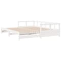 Miniatyrbilde 9 av 11: vidaXL Dagseng uten madrass hvit 90x200 cm heltre furu