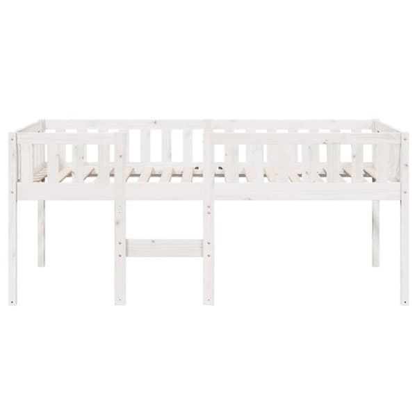 vidaXL Barneseng uten madrass hvit 90x190 cm heltre furu