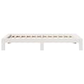 Miniatyrbilde 6 av 9: vidaXL Sengeramme uten madrass hvit 100x200 cm heltre furu