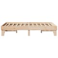Miniatyrbilde 6 av 10: vidaXL Sengeramme uten madrass hvit 135x190 cm heltre furu