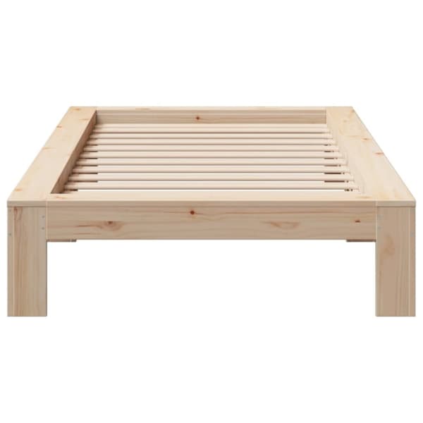vidaXL Sengeramme uten madrass 90x200 cm heltre furu