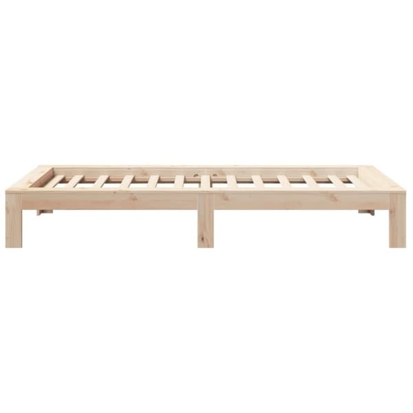 vidaXL Sengeramme uten madrass 90x200 cm heltre furu