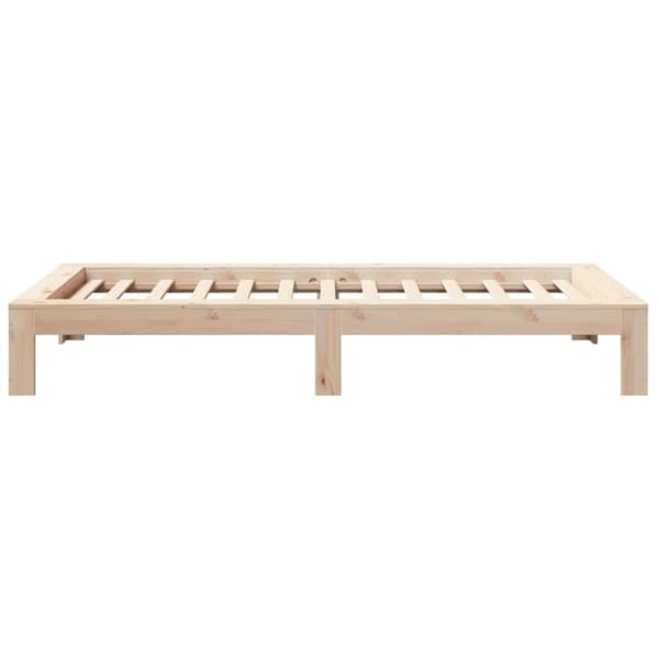 vidaXL Sengeramme uten madrass 75x190 cm heltre furu