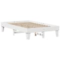 Miniatyrbillede 4 af 10: vidaXL sengeramme uden madras 135x190 cm massivt fyrretræ hvid