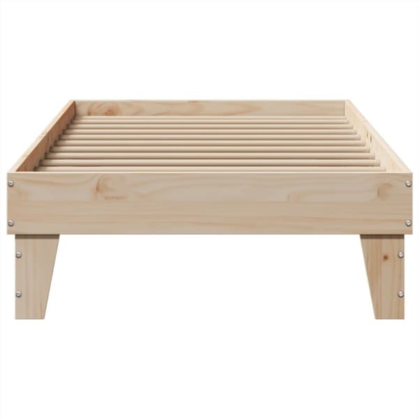 vidaXL Sängynrunko ilman patjaa 90x190 cm täysi mänty