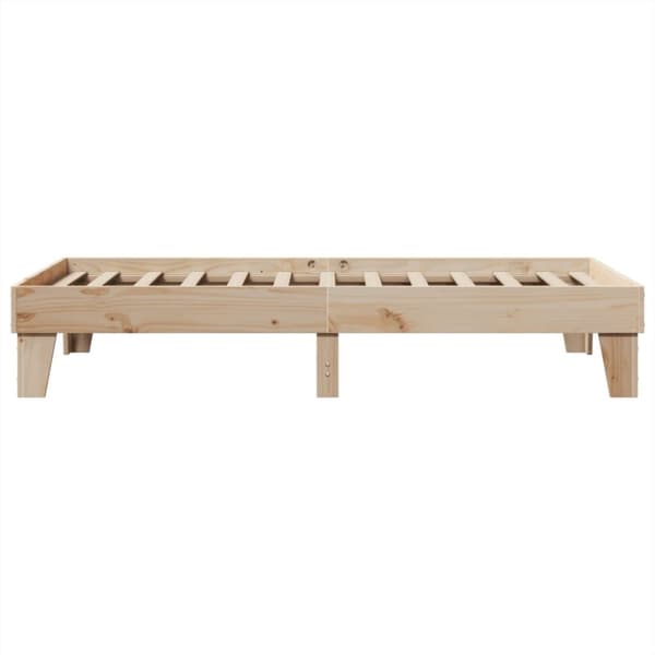 vidaXL Sängynrunko ilman patjaa 90x190 cm täysi mänty