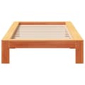 Miniatyrbilde 5 av 9: vidaXL Sengeramme uten madrass voksbrun 75x190 cm heltre furu