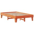 Miniatyrbilde 7 av 10: vidaXL Sengeramme uten madrass voksbrun 120x190 cm heltre furu
