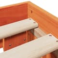Miniatyrbilde 8 av 10: vidaXL Sengeramme uten madrass voksbrun 120x190 cm heltre furu