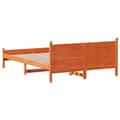 Miniatyrbillede 7 af 10: vidaXL sengeramme uden madras 140x200 cm massivt fyr gyldenbrun