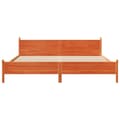 Miniatyrbilde 5 av 10: vidaXL Sengeramme uten madrass voksbrun 180x200 cm heltre furu