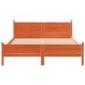 Miniatyrbilde 5 av 10: vidaXL Sengeramme uten madrass brun 150x200 cm heltre furu