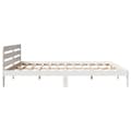 Miniatyrbilde 6 av 10: vidaXL Sengeramme uten madrass hvit 180x200 cm heltre furu