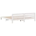 Miniatyrbilde 7 av 10: vidaXL Sengeramme uten madrass hvit 180x200 cm heltre furu