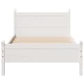 Miniatyrbilde 5 av 10: vidaXL Sengeramme uten madrass hvit 75x190 cm heltre furu
