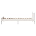 Miniatyrbilde 6 av 10: vidaXL Sengeramme uten madrass hvit 75x190 cm heltre furu