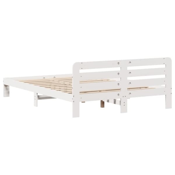 vidaXL Sengeramme uten madrass hvit 160x200 cm heltre furu