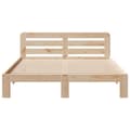Miniatyrbilde 5 av 10: vidaXL Sengeramme uten madrass 140x200 cm heltre furu