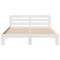 Miniatyrbilde 5 av 10: vidaXL Sengeramme uten madrass hvit 140x190 cm heltre furu