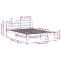 Miniatyrbilde 10 av 10: vidaXL Sengeramme uten madrass hvit 120x200 cm heltre furu