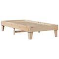 Miniatyrbilde 7 av 10: vidaXL Sengeramme uten madrass 75x190 cm heltre furu