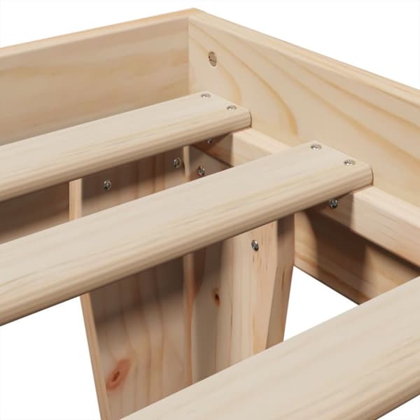 vidaXL Sengeramme uten madrass 75x190 cm heltre furu