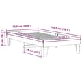 Miniatyrbilde 10 av 10: vidaXL Sengeramme uten madrass 75x190 cm heltre furu