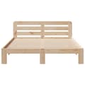 Miniatyrbilde 5 av 10: vidaXL Sengeramme uten madrass 120x200 cm heltre furu