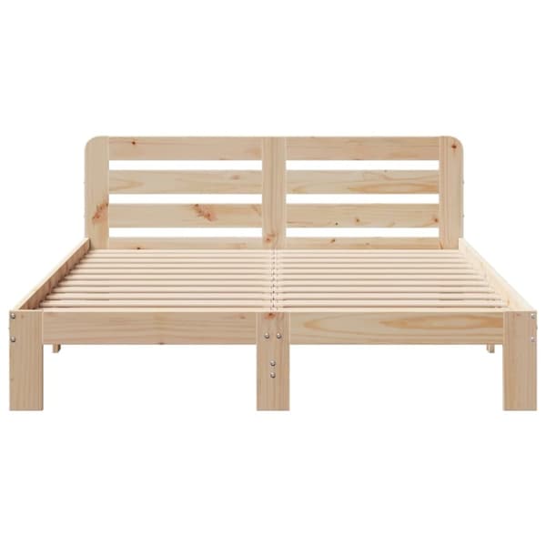 vidaXL Sengeramme uten madrass 120x200 cm heltre furu