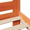 Miniatyrbilde 8 av 10: vidaXL Sengeramme uten madrass brun 135x190 cm heltre furu
