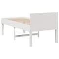 Miniatyrbillede 7 af 10: vidaXL sengeramme uden madras 90x190 cm massivt fyrretræ hvid