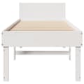 Miniatyrbilde 5 av 10: vidaXL Sengeramme uten madrass hvit 80x200 cm heltre furu