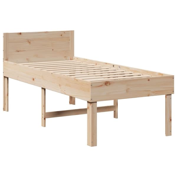 vidaXL sengeramme uden madras 90x190 cm massivt fyrretræ