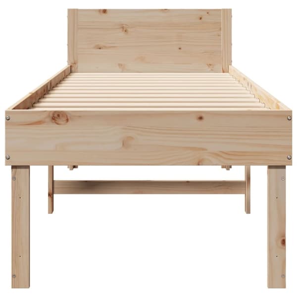 vidaXL sengeramme uden madras 90x190 cm massivt fyrretræ