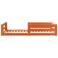 Miniatyrbilde 6 av 10: vidaXL Sengeramme uten madrass voksbrun 100x200 cm heltre furu
