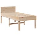 Miniatyrbilde 4 av 10: vidaXL Sengeramme uten madrass 90x190 cm heltre furu
