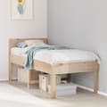 Miniatyrbilde 2 av 10: vidaXL Sengeramme uten madrass 90x190 cm heltre furu