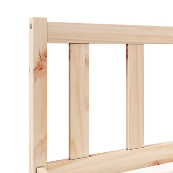 vidaXL Sängram utan madrass extra lång 100x210 cm massiv furu