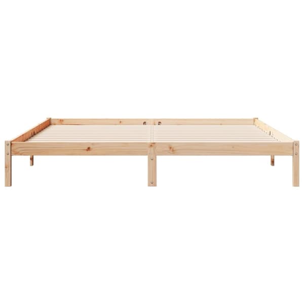 vidaXL Ekstra lang sengeramme uten madrass 180x210 cm heltre furu