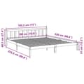 Miniatyrbilde 10 av 10: vidaXL Ekstra lang sengeramme uten madrass 180x220 cm heltre furu