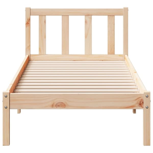 vidaXL ekstra lang sengeramme uden madras 80x210 cm massivt fyrretræ