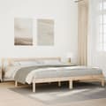 Pikkukuva 2 / 10: vidaXL Sängynrunko erikoispitkä ilman patjaa 200x220 cm täysi mänty
