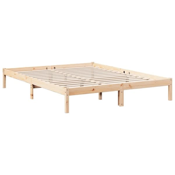 vidaXL ekstra lang sengeramme uden madras 160x220 cm massivt fyrretræ