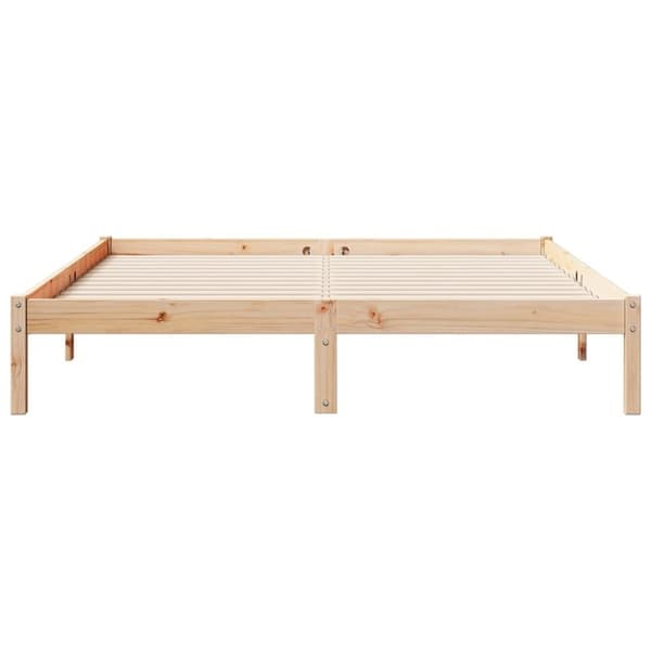 vidaXL ekstra lang sengeramme uden madras 160x220 cm massivt fyrretræ
