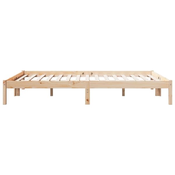 vidaXL ekstra lang sengeramme uden madras 160x220 cm massivt fyrretræ