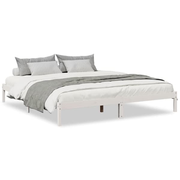 vidaXL ekstra lang sengeramme uden madras 200x220 cm massivt fyrretræ